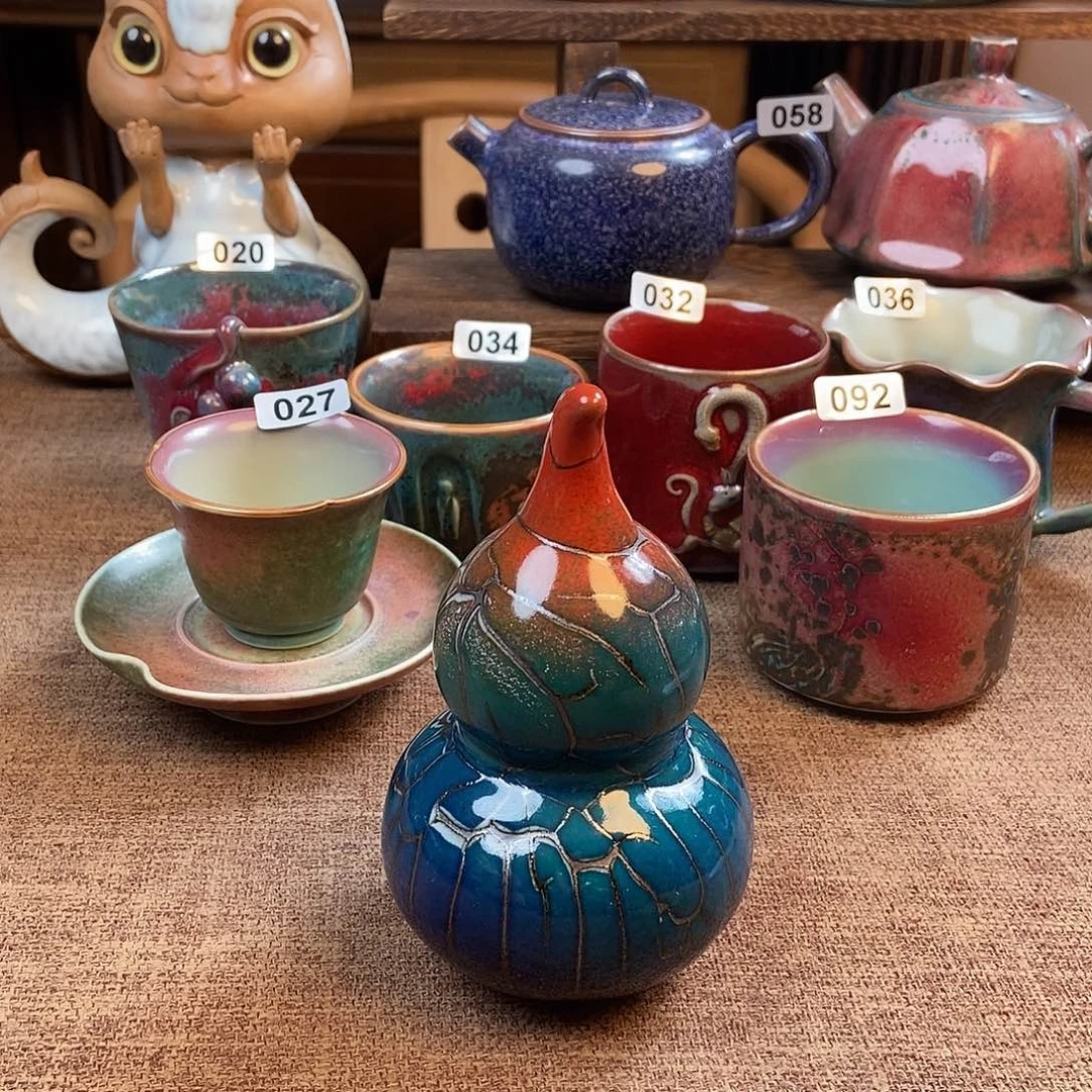 瓷片钧瓷摆件摆件摆件摆件