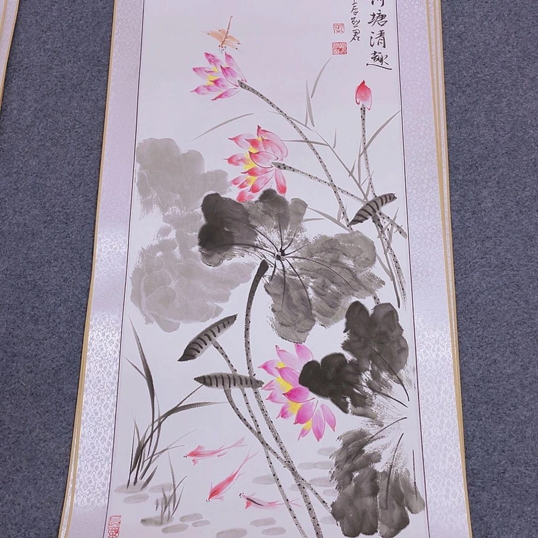 国画手绘作品清纯活泼