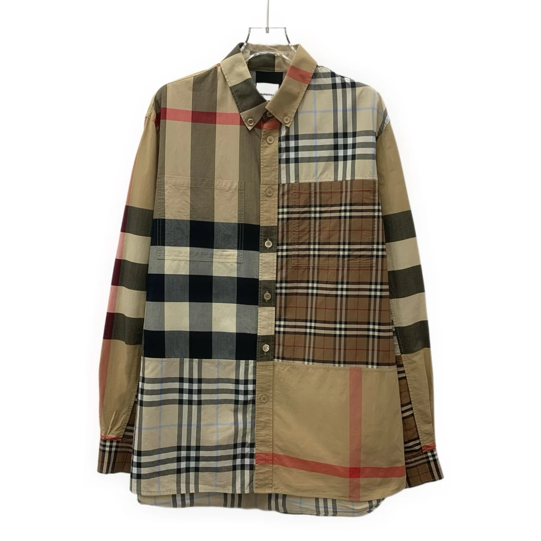 95新 BURBERRY/博柏利  J18712   棕色经典格纹衬衫