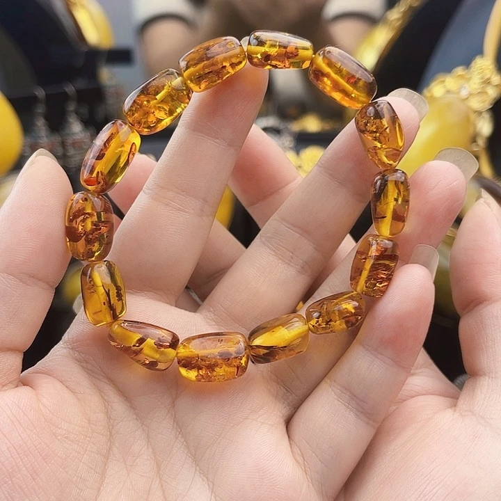 裸石琥珀未镶嵌手串