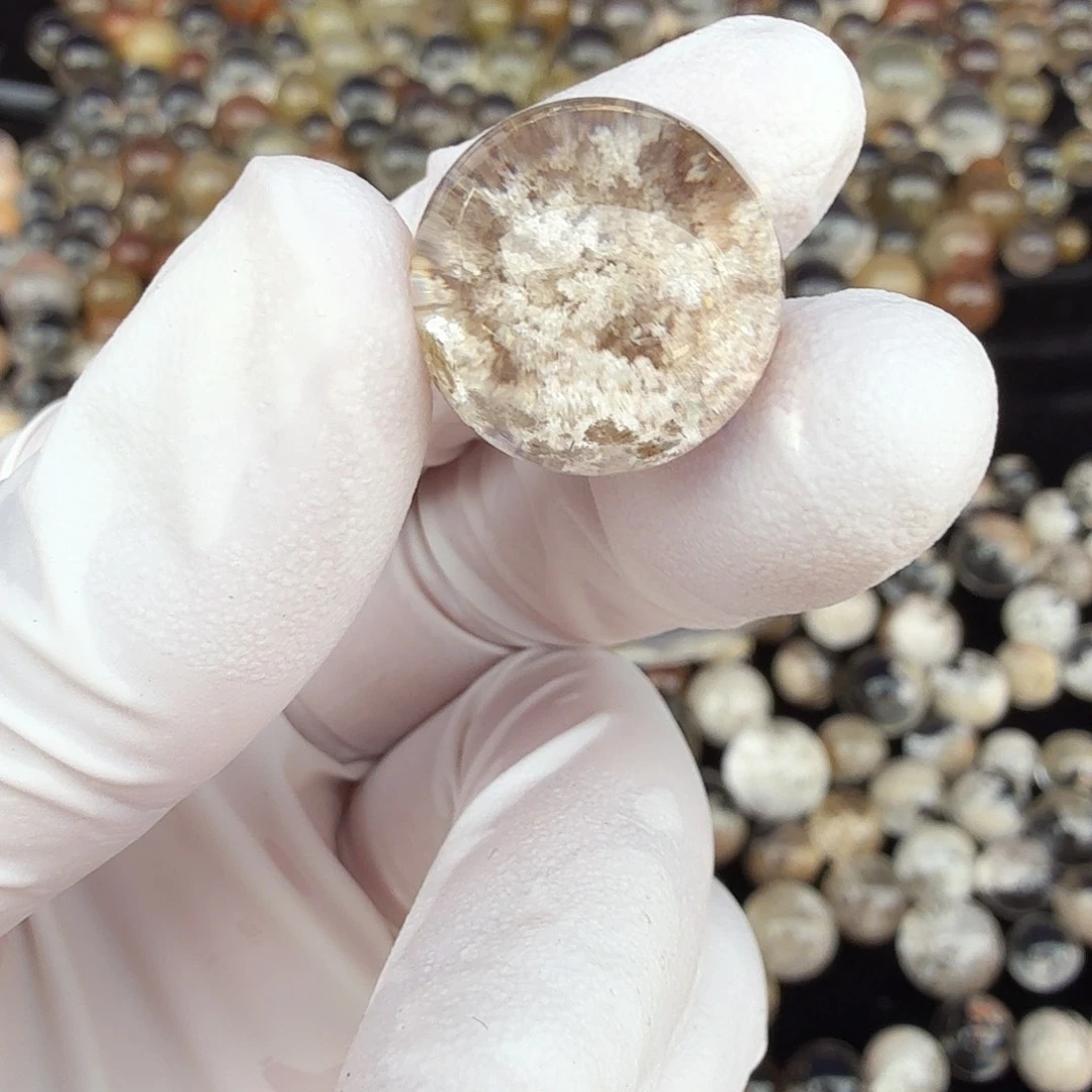 *****水晶珠宝半成品未镶嵌幽灵15.9mm定制不退换