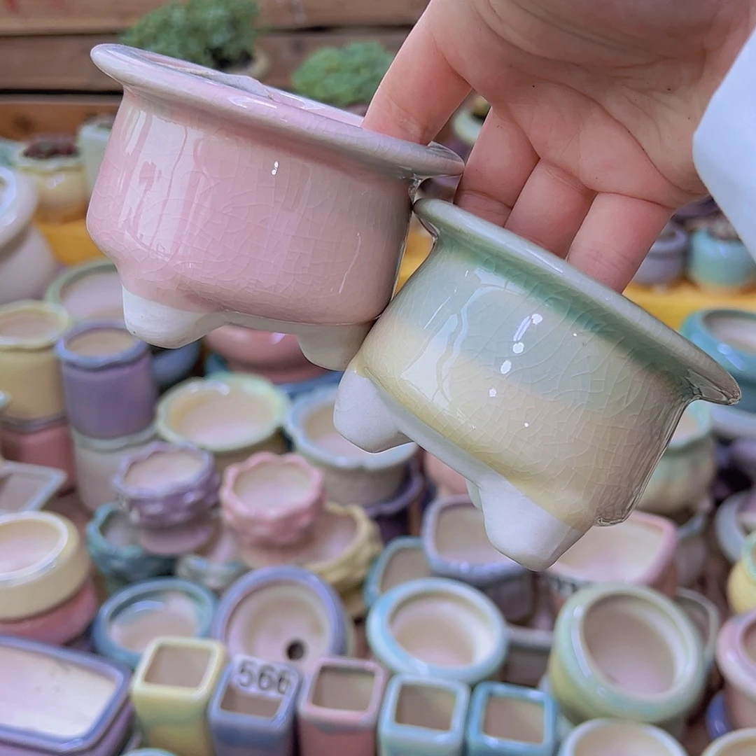 陶瓷花盆当场满12包邮