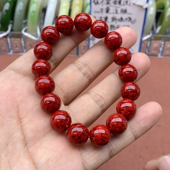 喜***杨和田玉未镶嵌手串