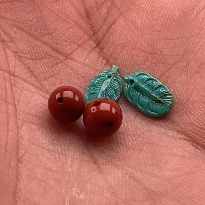 南红玛瑙发饰未镶嵌