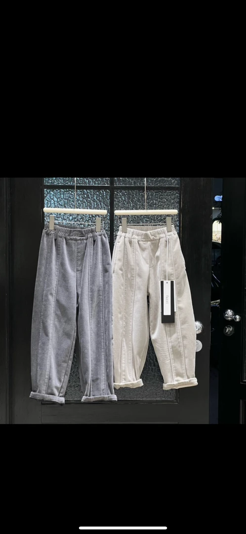 22481大童一体绒休闲裤