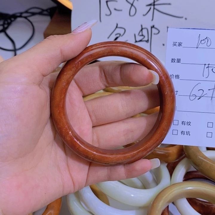 蛇纹石玉手镯未镶嵌秋*