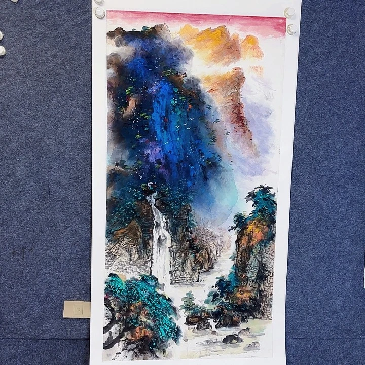 国画国画山水作品