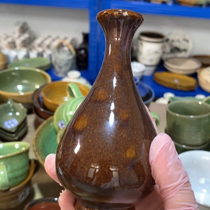 瓷片陶瓷品窑变玉壶春瓶微瑕疵不退换
