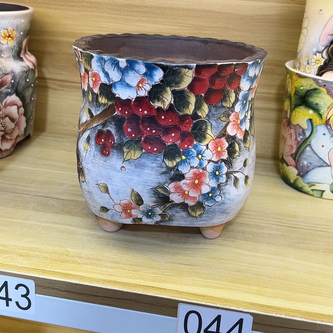 景德镇炫彩手绘口13.5高15