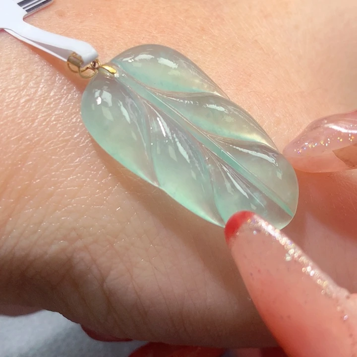 定制翡翠18K金镶嵌翡翠