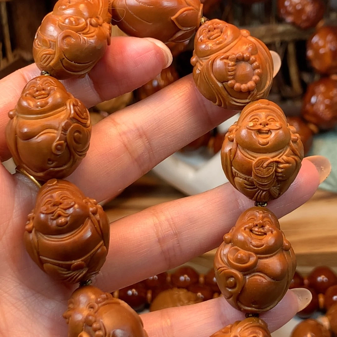 手串/手链橄榄核福***橄榄核财迷手串