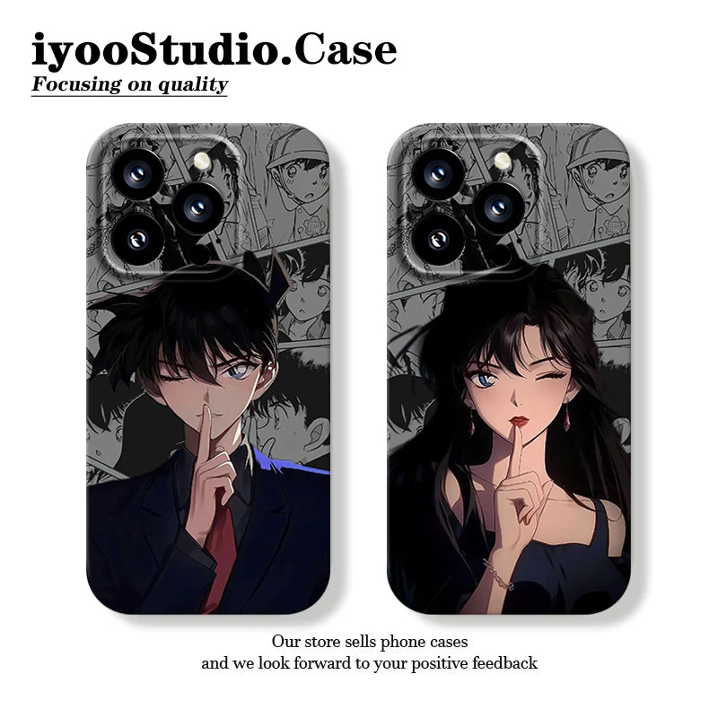 媚眼柯南小兰适用苹果16promax15手机壳菲林壳华为OPPO小米VIVO