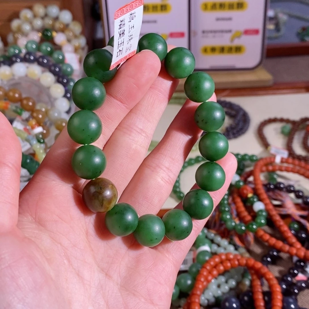 和田玉手链未镶嵌用****6