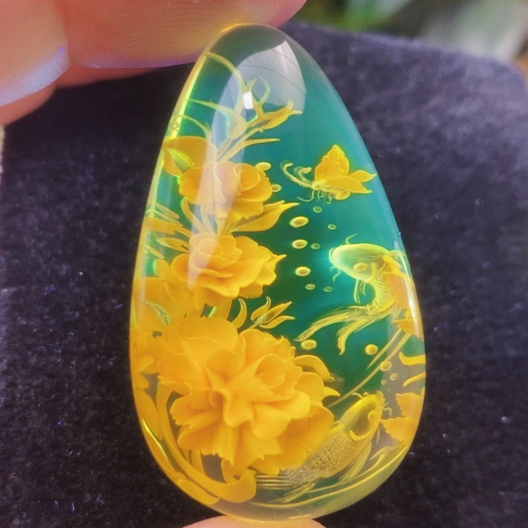【闪购商品】金珀吊坠(不含链)未镶嵌
