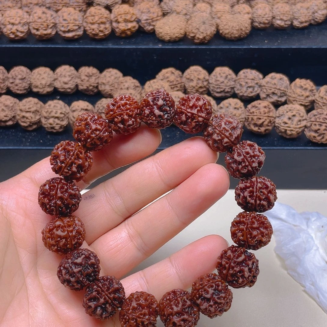 ༄***࿐金刚菩提手串19mm蜂窝安娜