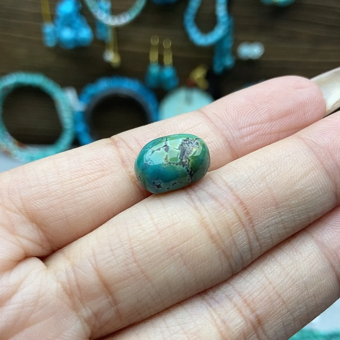 绿松石未镶嵌菜籽糖豆