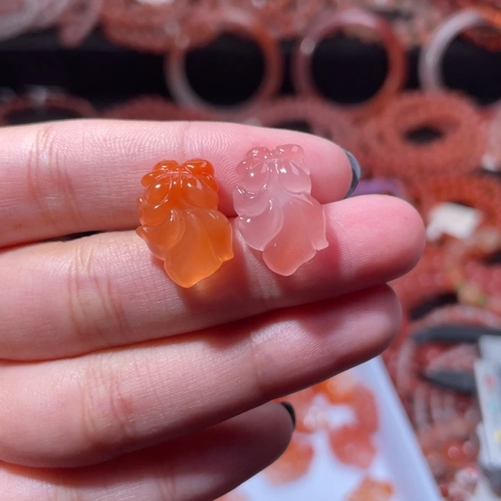 南红玛瑙未镶嵌配饰手串小金鱼273