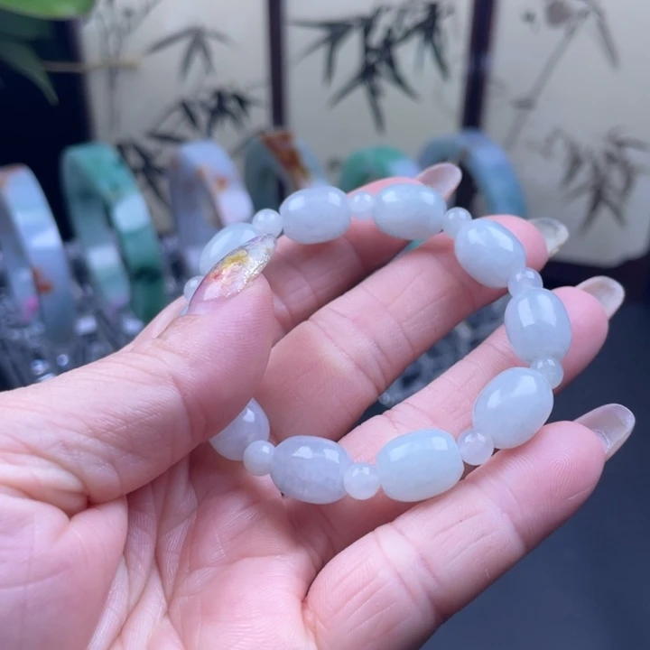 翡翠未镶嵌手链手串