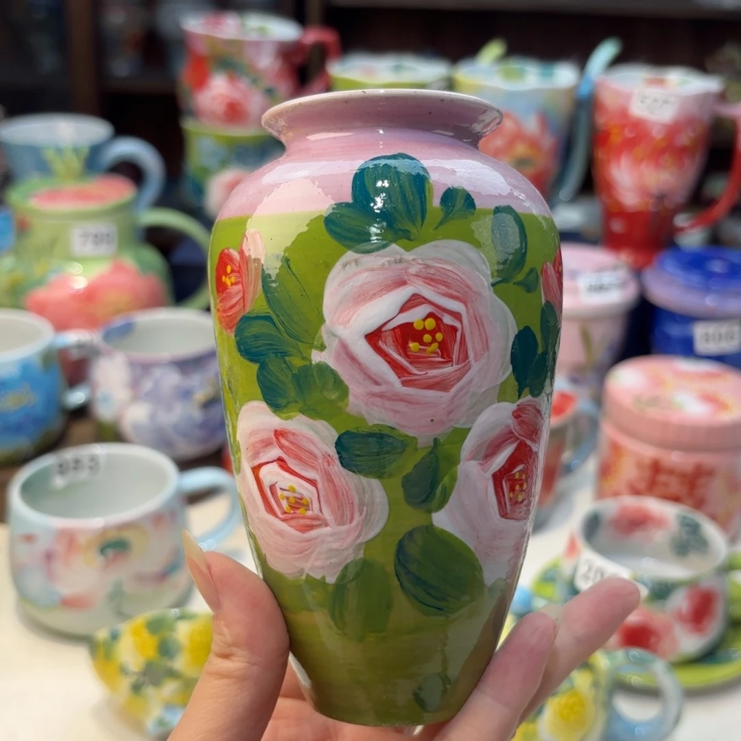 瓷片景德镇手绘高温釉下彩陶瓷茶具