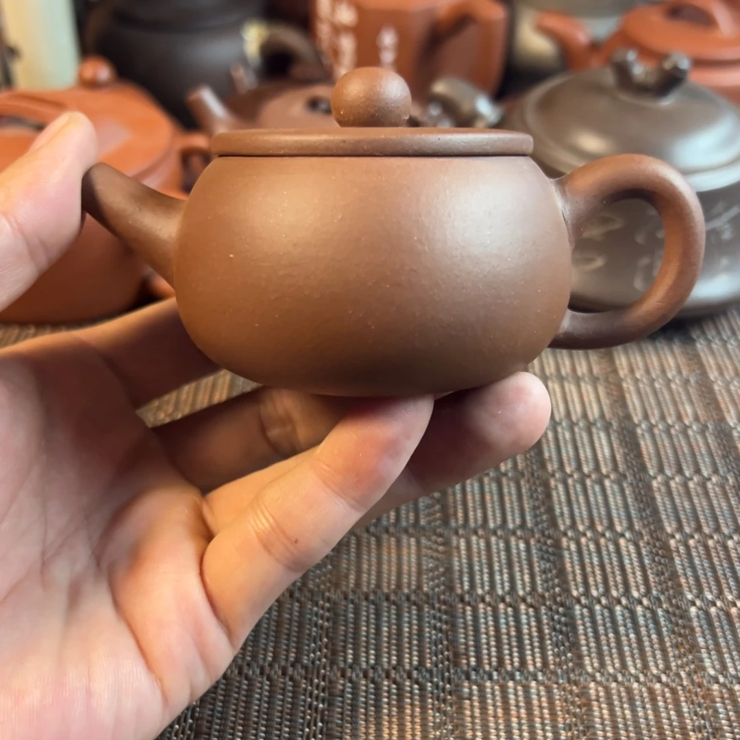 茶壶紫砂宜兴原矿紫砂壶130毫升容量