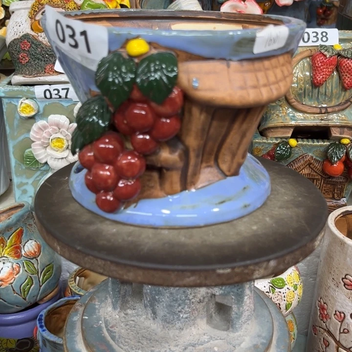 紫砂花盆粗陶材质多肉花盆