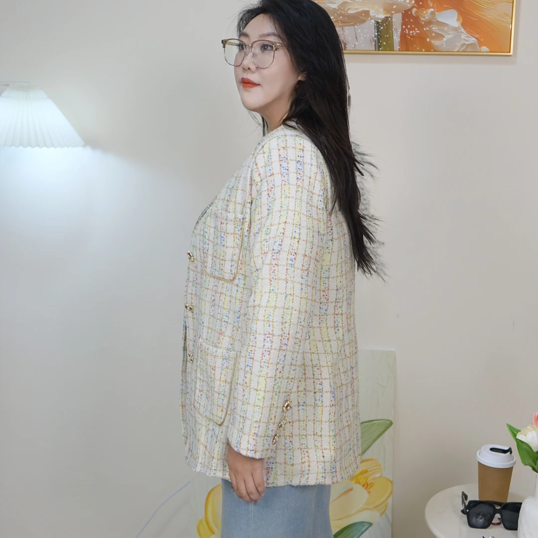 连帽短款长袖秋季单排扣短外套毛呢洋气时尚气质上衣