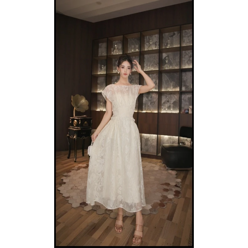 七爷定制 法式气质名媛显瘦优雅时尚连衣裙 21748