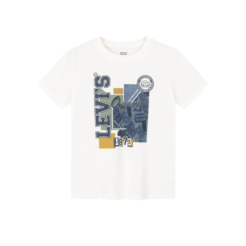 Levi's儿童夏季印花圆领休闲时尚童装短袖T恤LVB-KT-M938