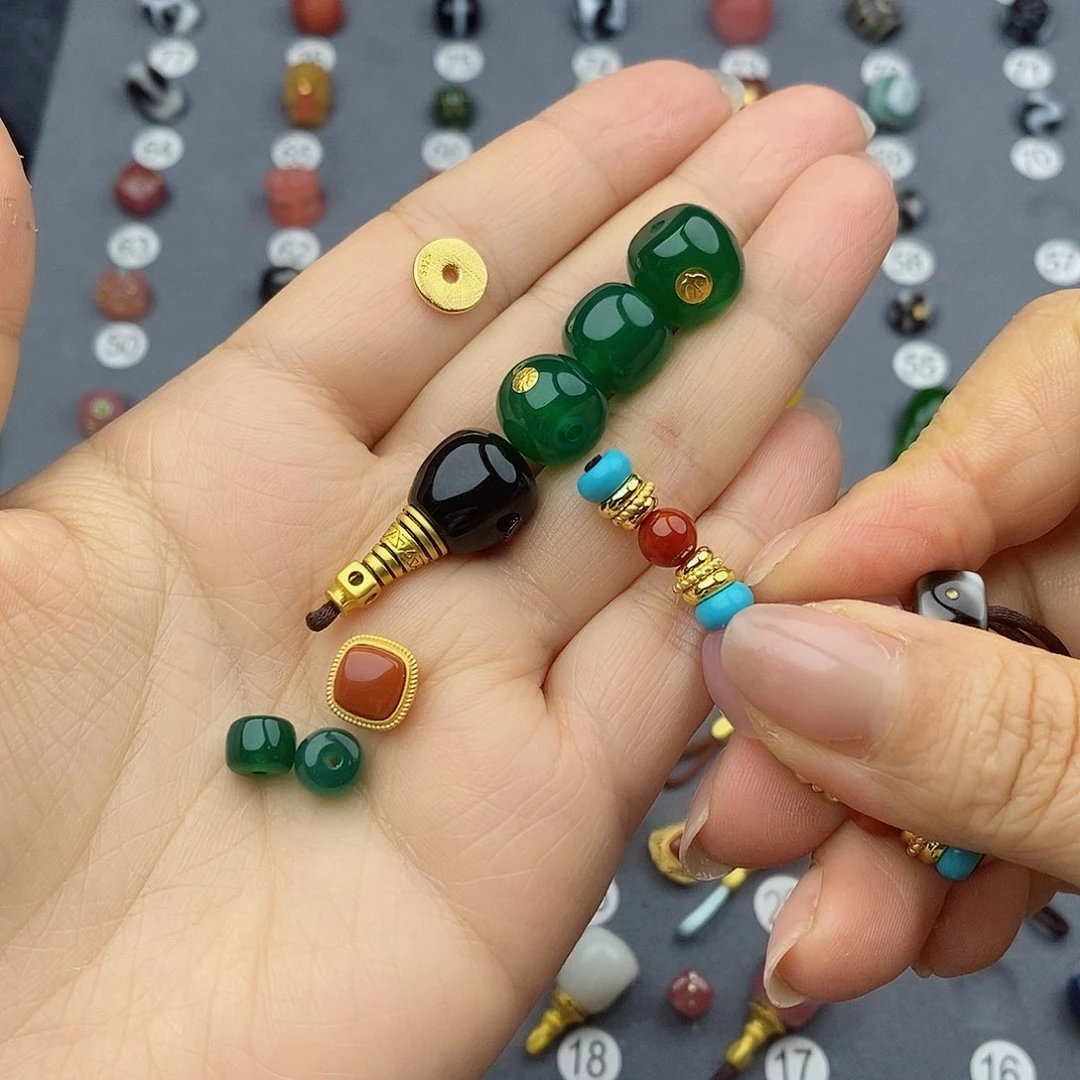 玛瑙/玉髓饰品合金东****～