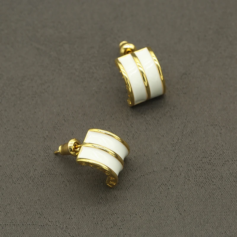 中古设计款耳钉A77