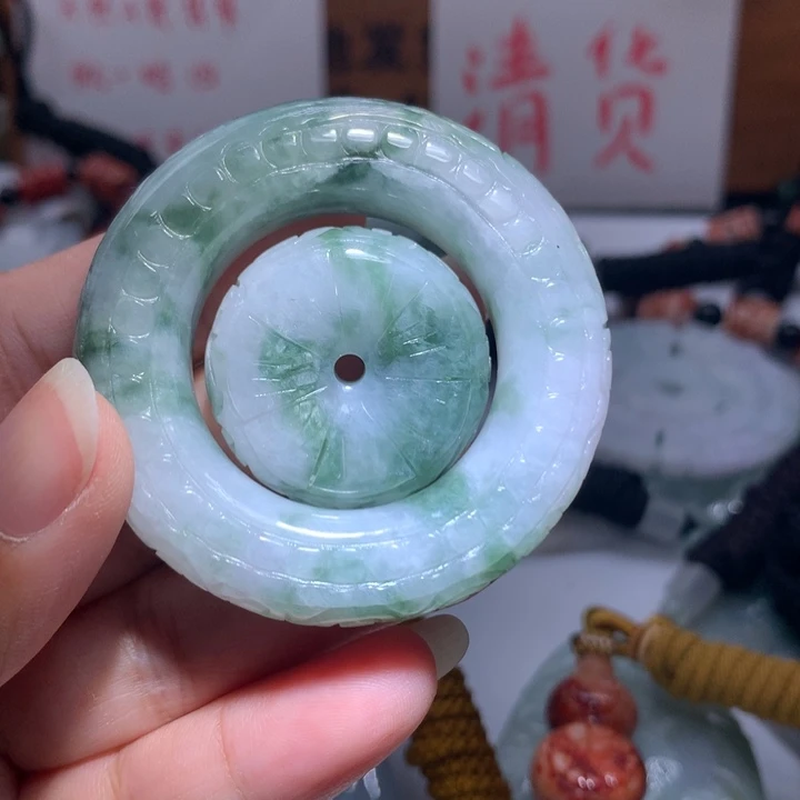 颈饰未镶嵌翡翠保真天然A货翡翠