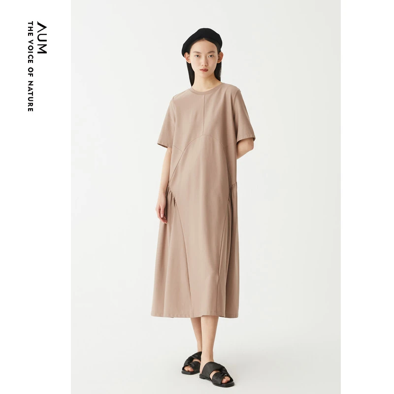 【冬姐精选】AUM/噢姆AUM短袖时尚百搭直筒t恤连衣裙女M1CX23746