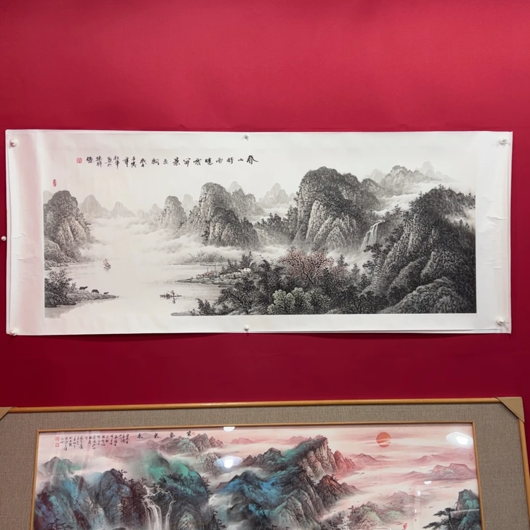 悟***真国画杜平老师小六尺