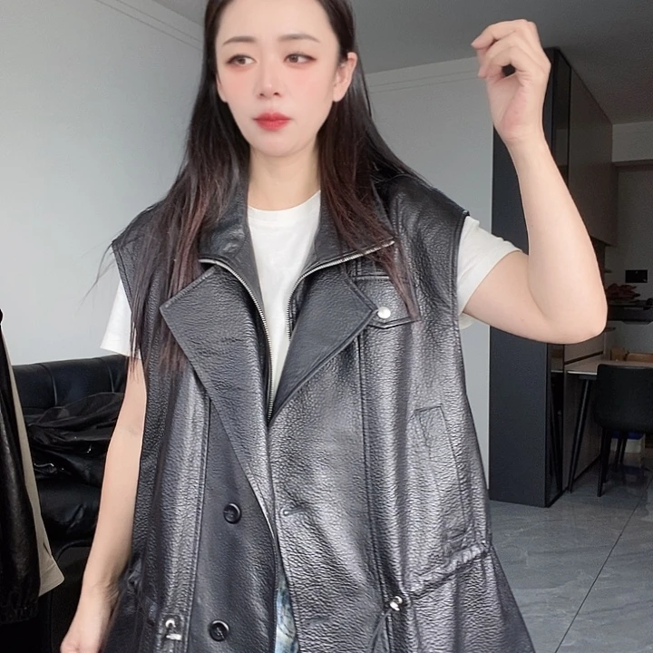 绵羊皮泡泡皮马甲M130斤，L145斤左右拍下备注尺码