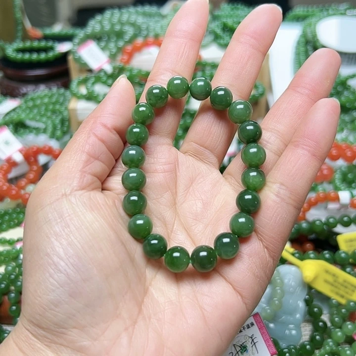 和田玉（碧玉）手串未镶嵌?*清