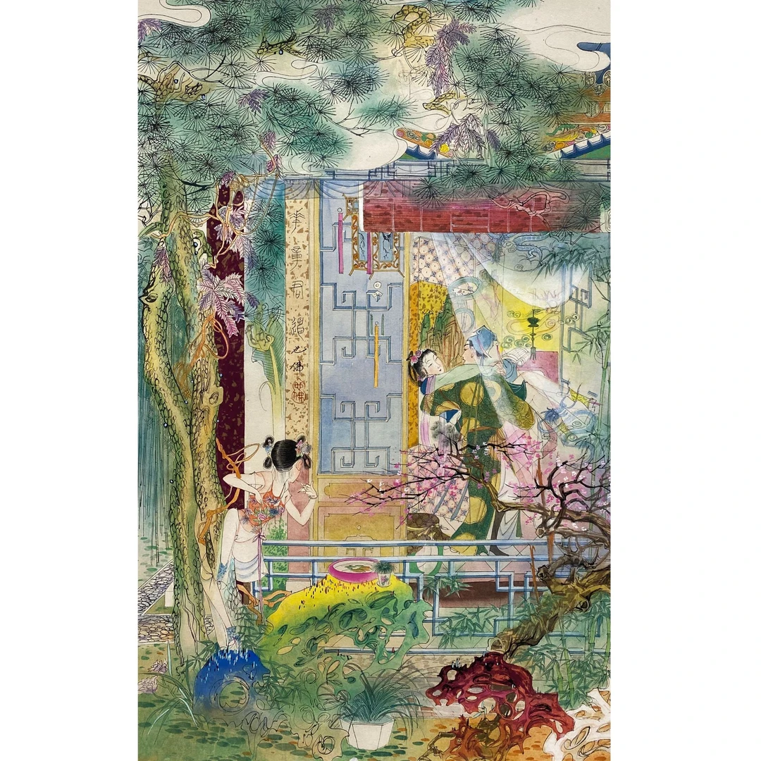 DQ18015也佛 人物 纸本38*58