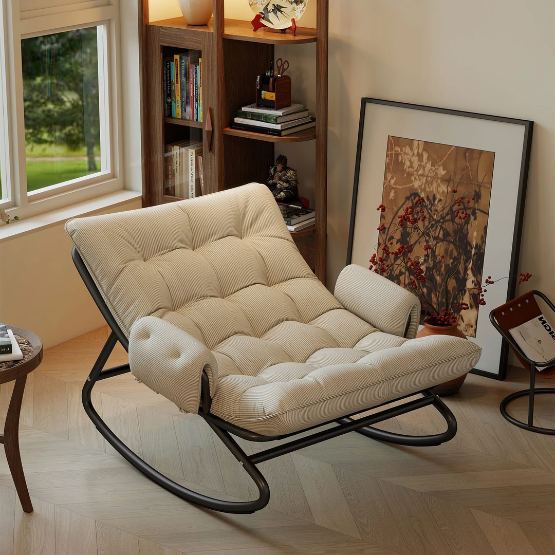 阑珊阁懒人摇摇椅躺椅客厅阳台家用休闲单人摇椅沙发可躺2025新款