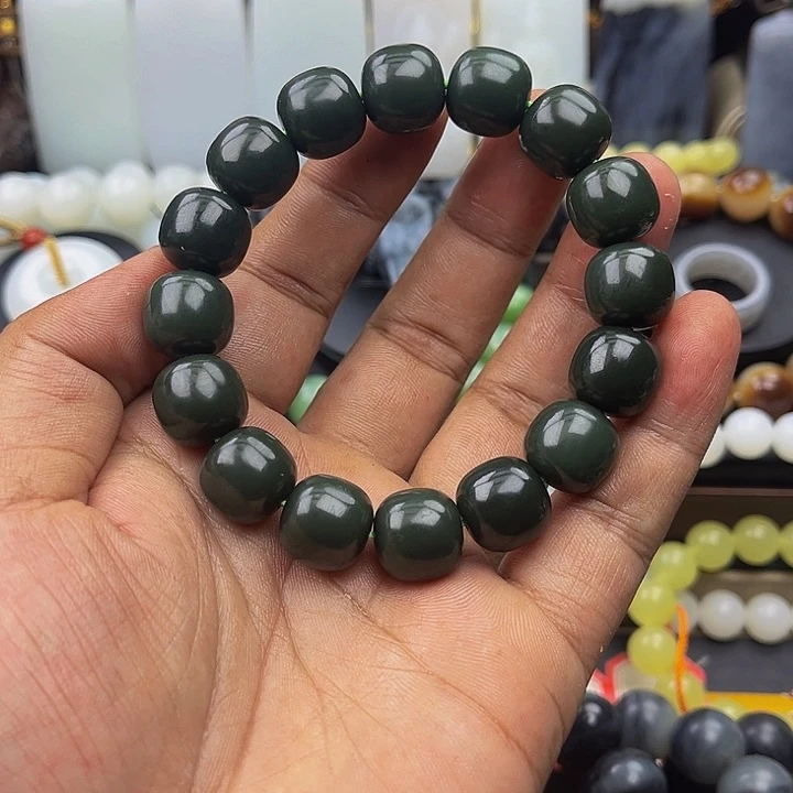 和田玉未镶嵌手串同**力