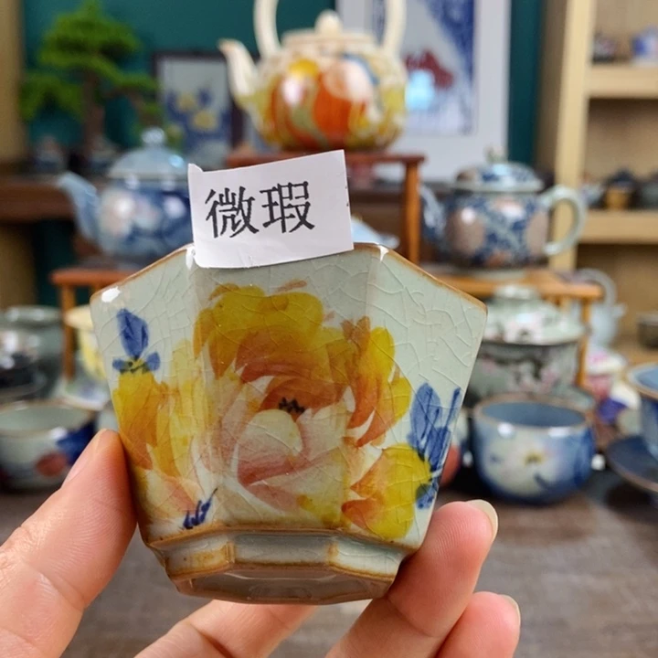 瓷片手工制作工艺精湛等特点为