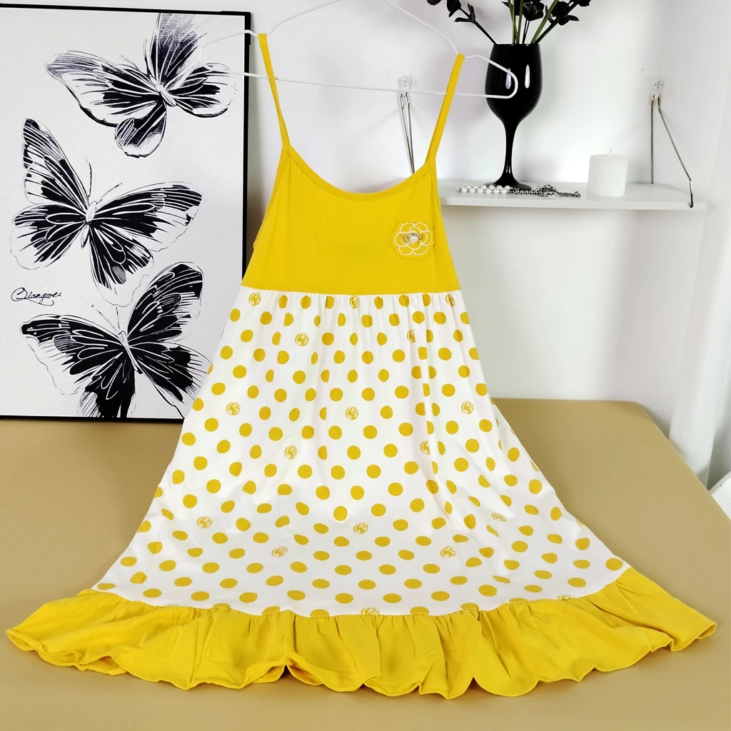 莫代尔吊带睡衣女2025新款夏季性感云朵棉睡裙中长款无袖背心裙