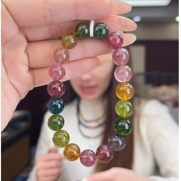 01511836碧玺/未镶嵌10mm+碧玺单圈36多样性发货