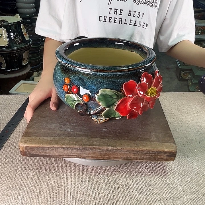 泳坤堂石湾盆陶瓷