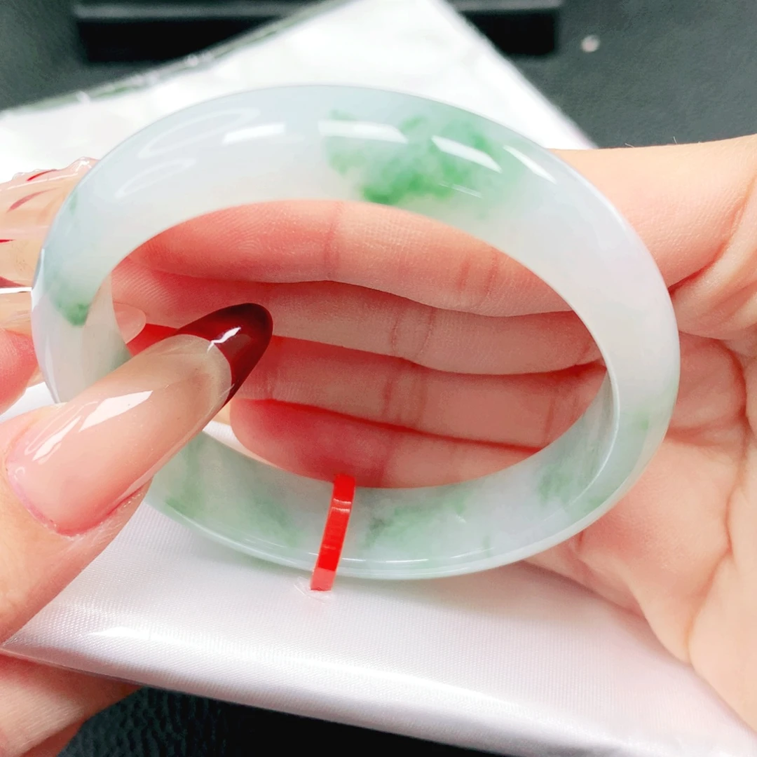 翡翠未镶嵌手镯53.54