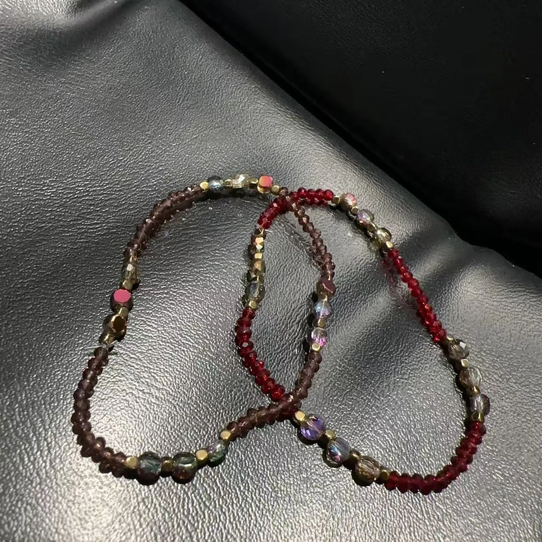 非金属树脂手链 韩国晶珠复古手链S561