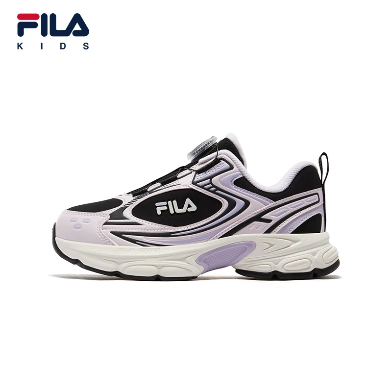 【斐乐儿童天马加绒】2025冬季中大童天马复古跑鞋中大童K55B541106