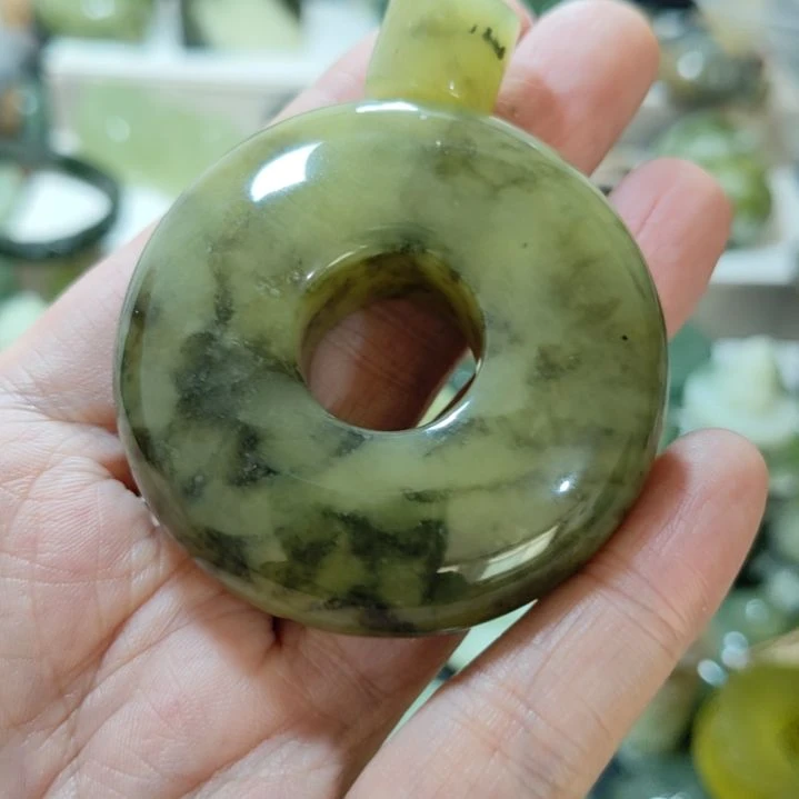 岫玉平安扣未镶嵌