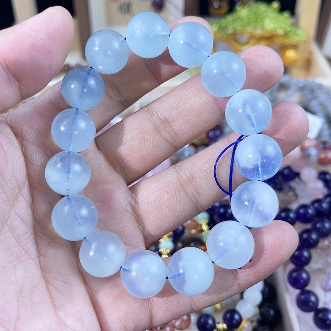 水晶手链未镶嵌海蓝宝