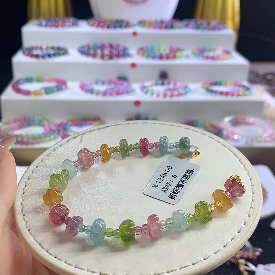 未镶嵌手链碧玺南瓜珠