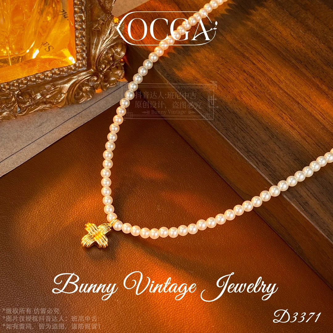 镀K金 D3371 法★【华夫格晚宴】春OCGA 欧斯伽斯 项链