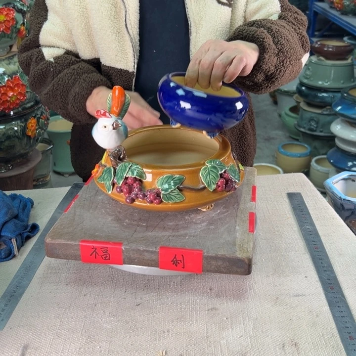 泳坤堂石湾盆老****茶陶瓷
